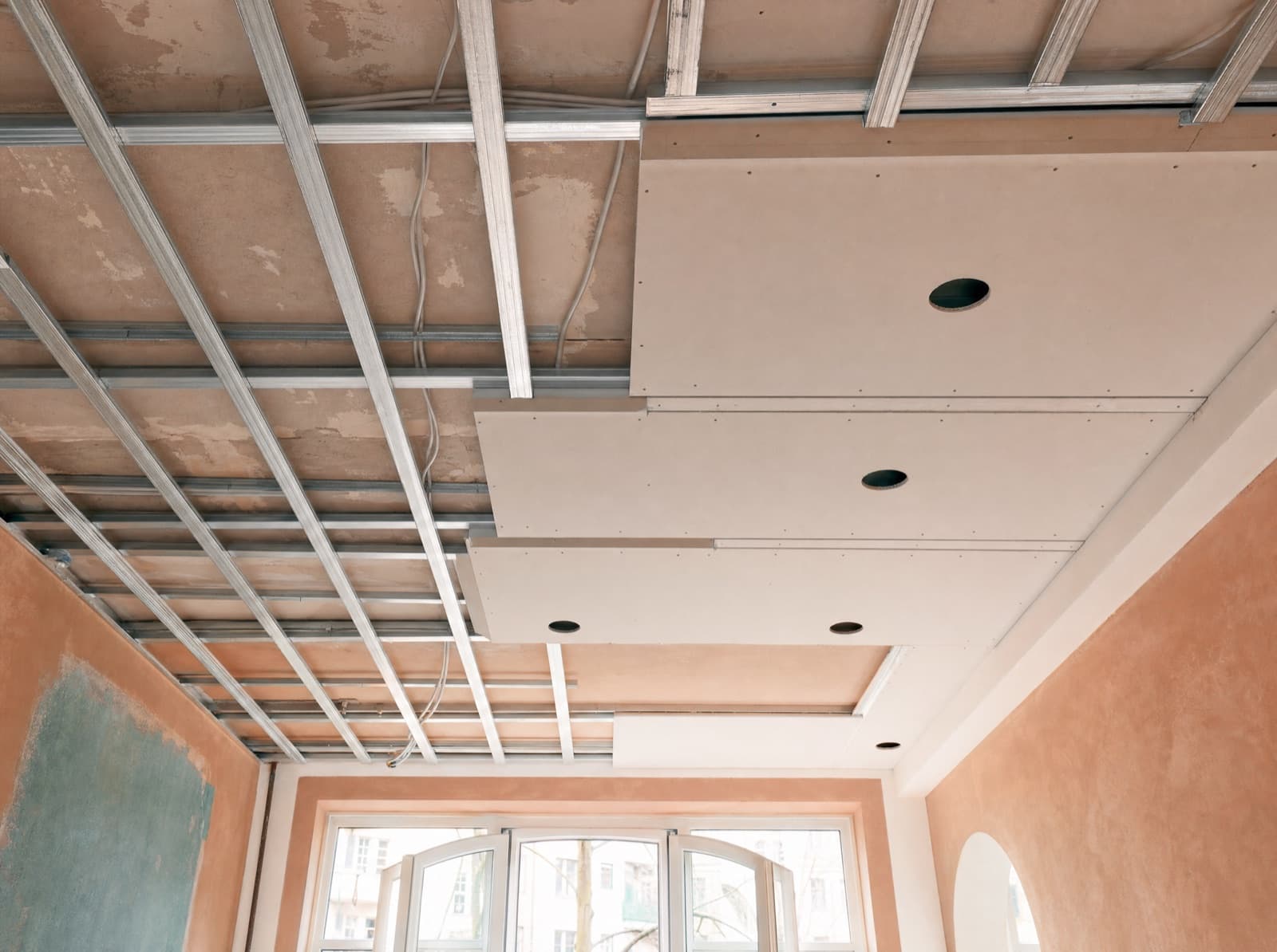 Trennwand mit Metallständerwerk